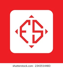 FS modern initial monogram logo design vector. It will be suitable for which company or brand name start those initial.