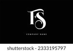FS, SF  Abstract Letters Logo Monogram