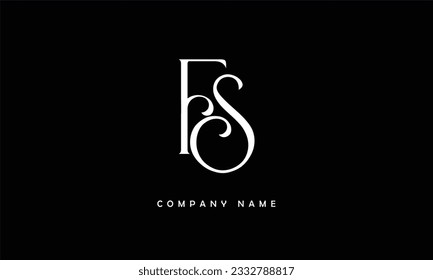 FS, SF Abstract Letters Logo Monogram