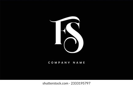 FS, SF  Abstract Letters Logo Monogram