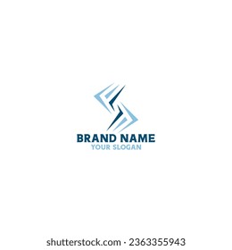 FS- oder SF-Pfeil-Logo-Design