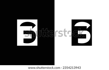 FS, SF, F, S Abstract Letters Logo Monogram Imagine de stoc © 