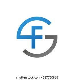 FS SF initial company circle S logo blue