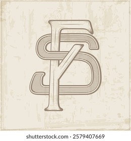 FS SF   logo FS , Letter FS , Monogram FS , vector, logo, Wedding Monogram Initials, Wedding Logo,Wedding Monogram, Logo Design , Monogram Vintage
