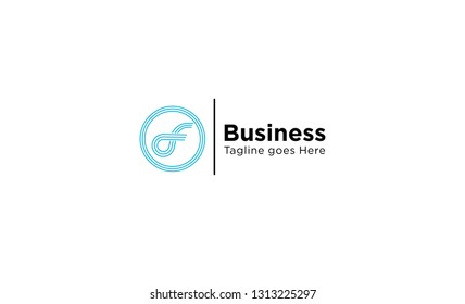  FS or SF or S  Initial Icon Logo Vector
