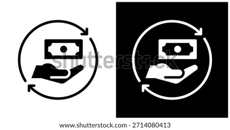 Fsa Icon Set In White And Black Background