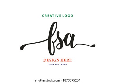 FSA lettering logo is simple, easy to understand and authoritative