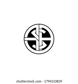 diseño original del logotipo de monograma de fsa