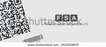 fsa sign on white background