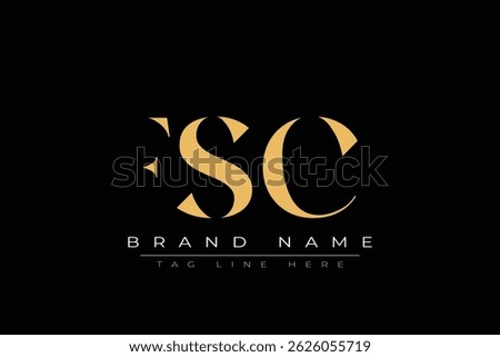 FSC abstract letter logo design. This logo is designed by three abstract letters.