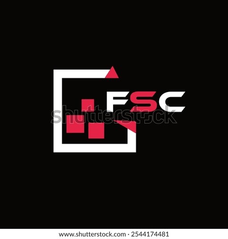 FSC creative minimalist letter logo. FSC unique vector initials alphabet letter logo design 
