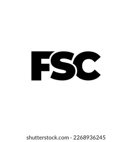 FSC initial letter monogram logo initial