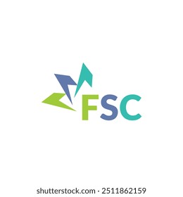 Diseño del logotipo de la letra del FSC en el fondo blanco. Diseño de logotipo de carta FSC moderno creativo. Diseño de Vector.
Letras FSC, Plantilla de Vector del logotipo de FSC.