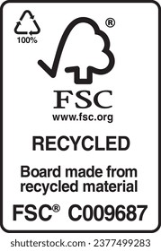 FSC Logo oder The Forest Stewardship Council Logo.