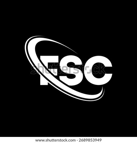 FSC logo. FSC letter. FSC letter logo design. Initials FSC logo linked with circle and uppercase monogram logo. FSC-typography for technology, business and real estate brand.