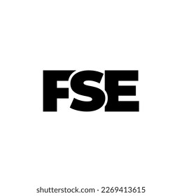 FSE initial letter monogram logo