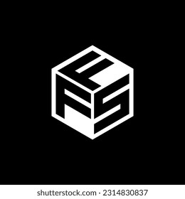 FSF letter logo design in illustration. Vector logo, calligraphy designs for logo, Poster, Invitation, etc.