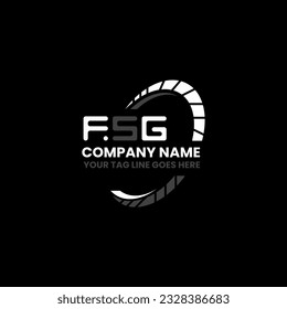 Logo de la carta FSG diseño creativo con gráfico vectorial, logo simple y moderno de FSG. Diseño de alfabetos lujosos FSG  