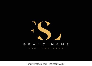 FSL abstract letter logo design. This logo is designed by three abstract letters.