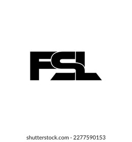 FSL-Buchstaben-Monogramm-Logo-Vektorgrafik