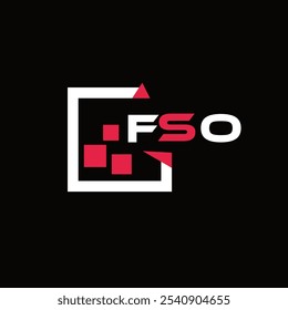 Logotipo da letra criativa minimalista da FSO. FSO vetor exclusivo iniciais alfabeto letra logotipo design 
