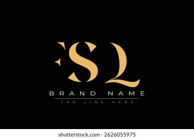 FSQ abstract letter logo design. This logo is designed by three abstract letters.