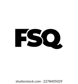 FSQ initial letter monogram logo