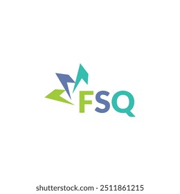 FSQ carta logotipo design em fundo branco. Criativo moderno FSQ carta logotipo design. Design vetorial.
Letras FSQ, modelo de vetor de logotipo FSQ. 