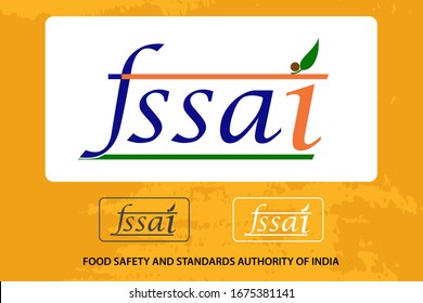 Fssai Indian Food License  Logo art with English quote