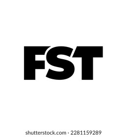 FST initial letter monogram logo