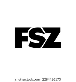 Logo de la carta inicial FSZ en monograma