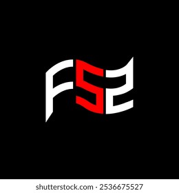 Diseño del logotipo de FSZ, logotipo simple y moderno de FSZ. Diseño de alfabeto de lujo FSZ  