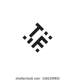 FT abstract geometric concept logo in high quality professional design that will be best for street style