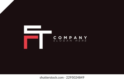 FT Alphabet letters Initial Monogram Logo TF, F und T