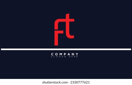 FT Alphabet letters Initials Monogram logo TF, F and T