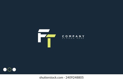 FT Alphabet letters Initial Monogram Logo TF, F und T