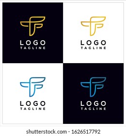 FT initial leter Logo Brand Template [Vector]