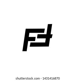 ft initial letter logo vector