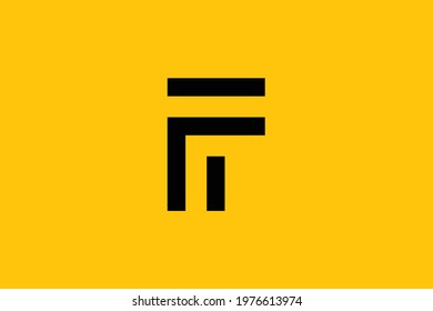 FT letter logo design on luxury background. TF monogram initials, letter logo concept. FT icon design. TF elegant and Professional black color letter icon design on background.
