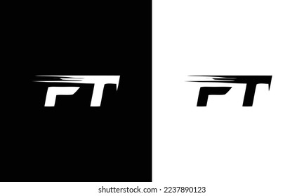 Vector de plantilla de diseño de logotipo de letra FT