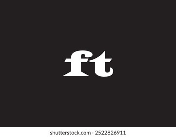 Logotipo de la letra del FT y diseño inicial del logotipo