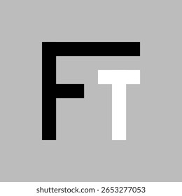 EINDEUTIGES LOGO FÜR DEN LINKEN BUCHSTABEN QUADRAT