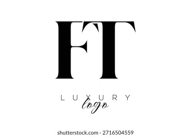 FT Serif Letter Monogram Typography Logo for Elegant Premium Branding Identity