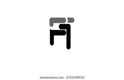 FT, TF ABSTRACT LETTER LOGO MONOGRAM
