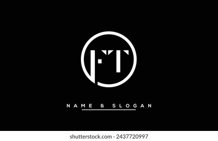 FT, TF, F, T Abstract Letters Logo Monogram