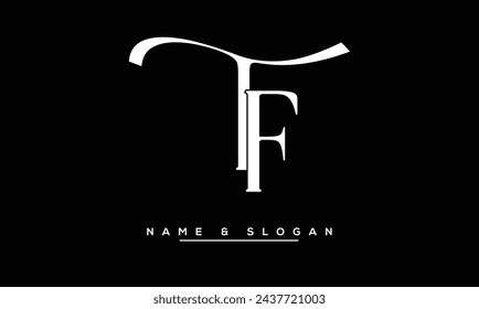 FT, TF, F, T Abstract Letters Logo Monogram