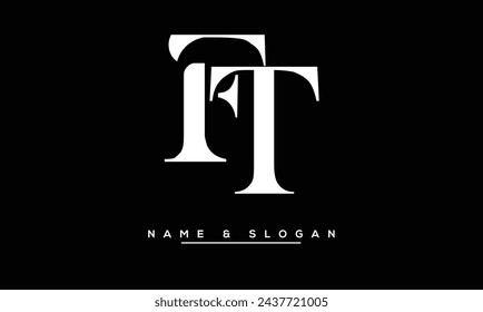 FT, TF, F, T Abstrakte Buchstaben Logo Monogramm