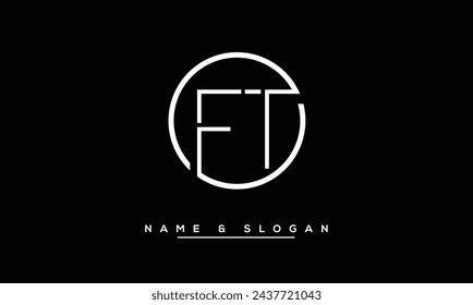 FT, TF, F, T Abstrakte Buchstaben Logo Monogramm
