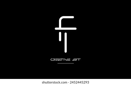 FT, TF, F, T Abstrakte Buchstaben Logo Monogramm