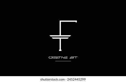 FT, TF, F, T Abstrakte Buchstaben Logo Monogramm